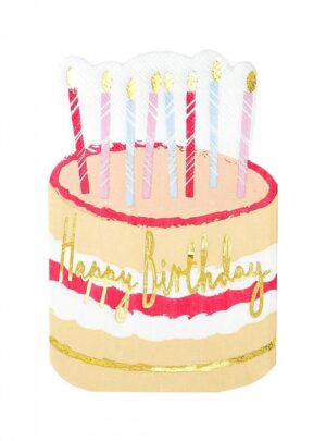 Χαρτοπετσέτα Birthday Cake (12τμχ)