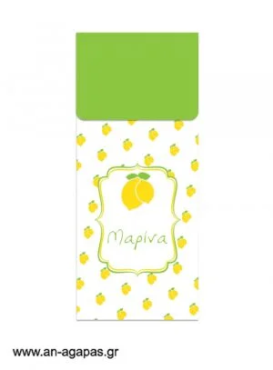 Μπομπονιέρα  Bubbles  Lemon  Checks 