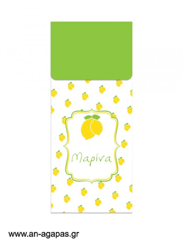 Μπομπονιέρα  Bubbles  Lemon  Checks