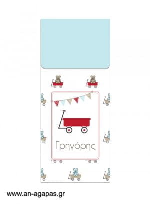 Μπομπονιέρα  Bubbles  Red  Wagon