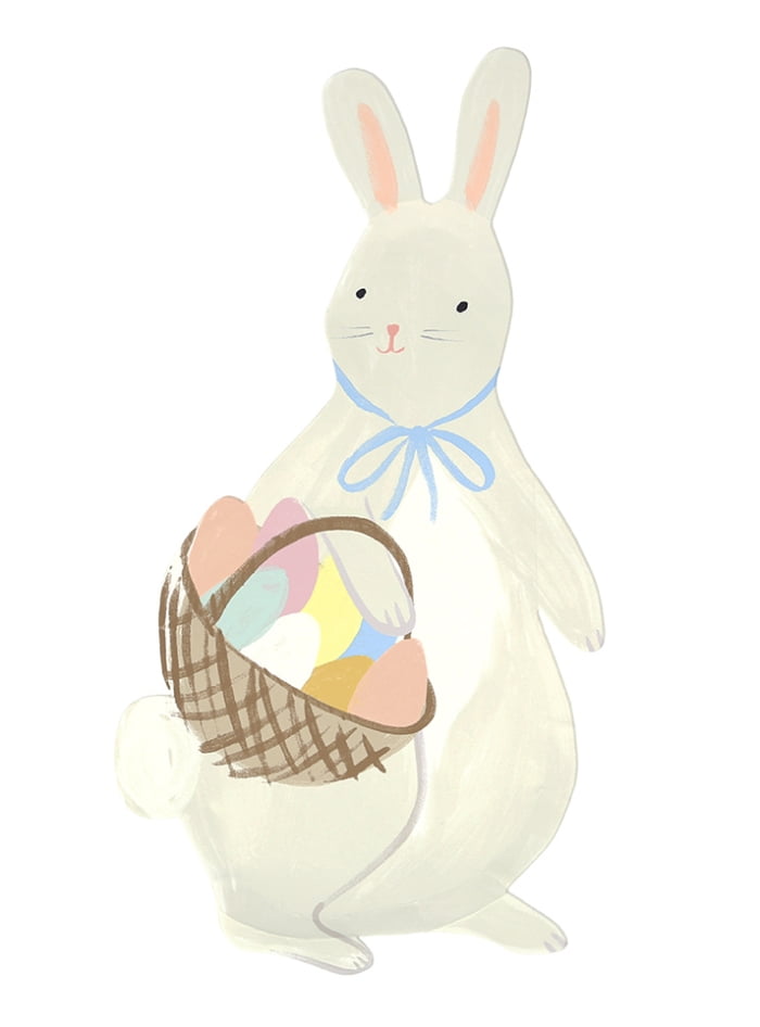 Πιάτο Bunny With Basket (8τμχ)