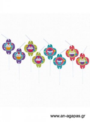 Καλαμάκια  Cupcake 