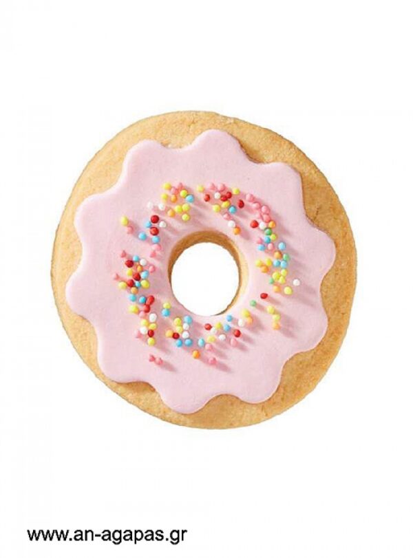 Μπισκότο Donut Ροζ Πολύχρωμη Τρούφα