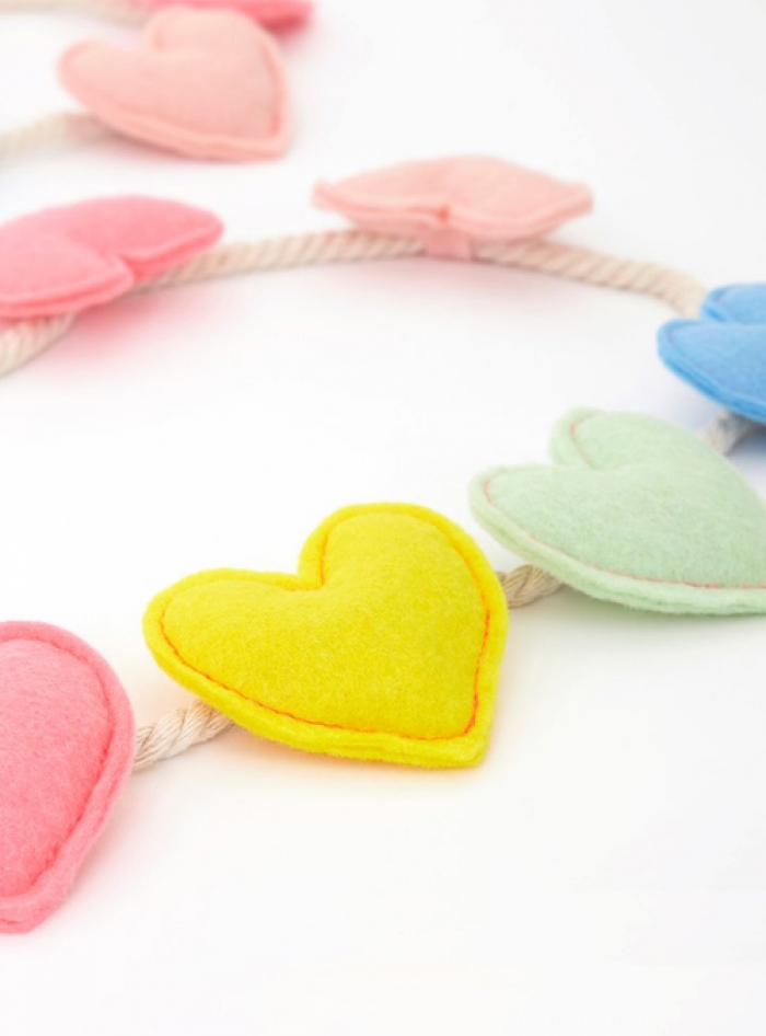 Γιρλάντα Felt Heart