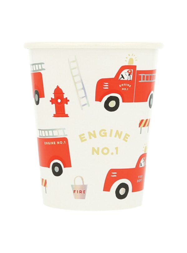 Ποτήρι Fire Truck (8τμχ)