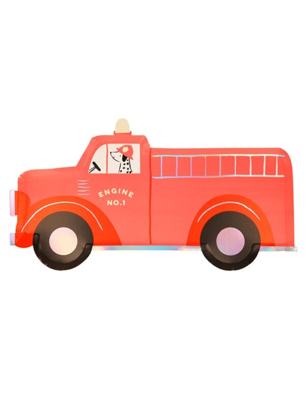 Πιάτο Fire Truck (8τμχ)