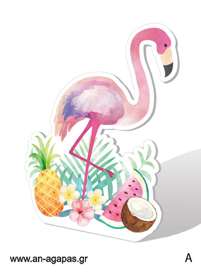 Διακόσμηση Flamingo Μονόγραμμα
