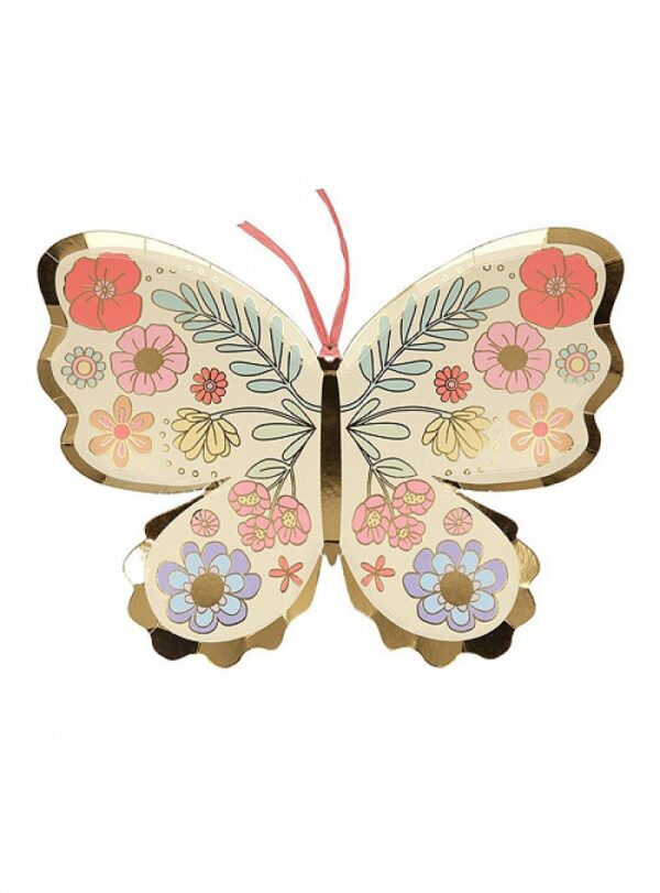 Πιάτο Floral Butterfly  (8τμχ)