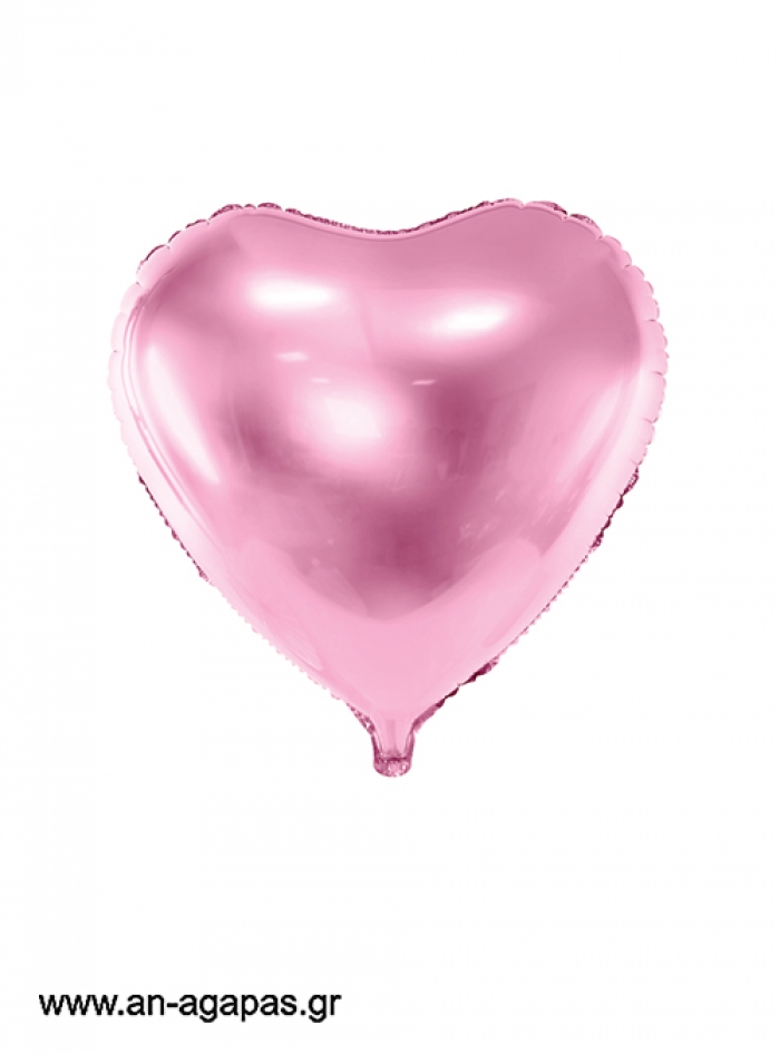 Μπαλόνι Foil Καρδιά Ροζ