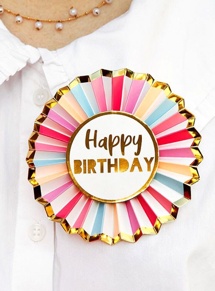 Κονκάρδα Happy Birthday Pastel