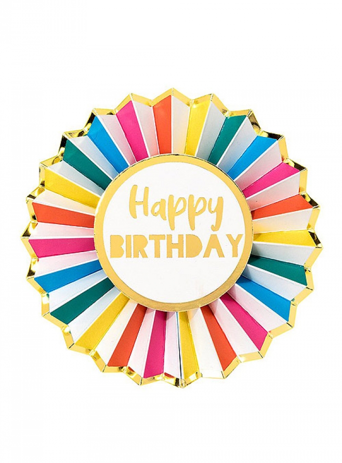 Κονκάρδα Happy Birthday Rainbow