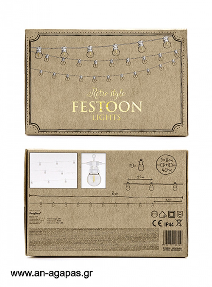 Λαμπάκια LED Festoon White