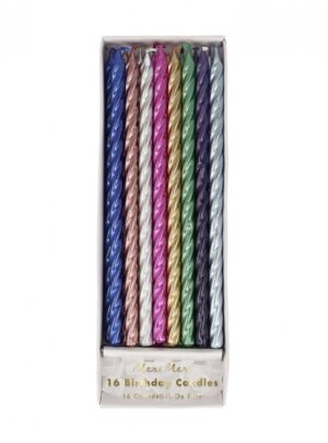 Κεριά  Multi  Metallic  Twisted 