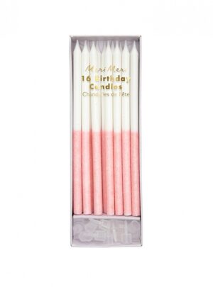 Κεράκια  Pale  Pink  Glitter 