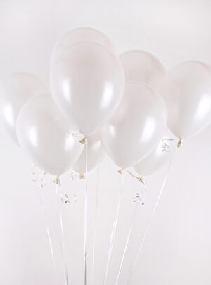 Μπαλόνια  Perle  Λευκό