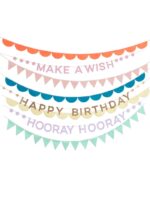 Γιρλάντες Rainbow Birthday (8τμχ)