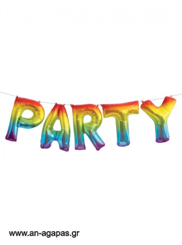 "Μπαλόνι  Rainbow  "Party""