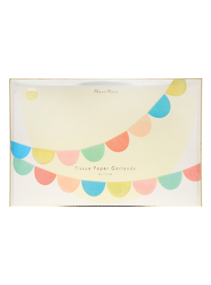Γιρλάντες Rainbow Tissue Paper Scallop (2τμχ)