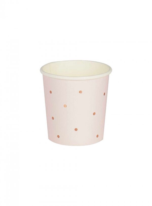 Ποτήρι Rose Gold Dots (10τμχ)