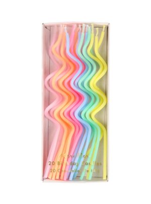Κεράκια Swirly Παστέλ