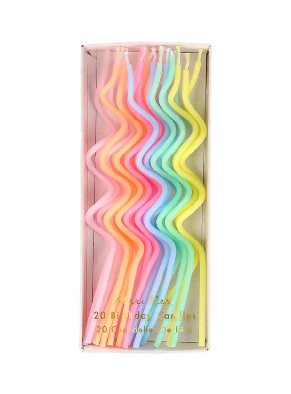 Κεράκια Swirly Παστέλ