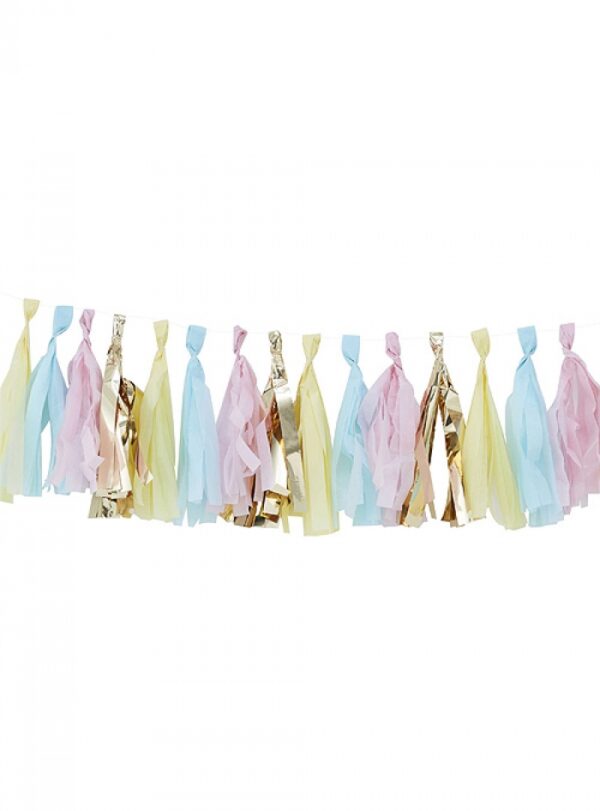 Γιρλάντα Tassel Pastel-Χρυσό