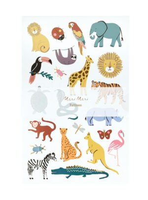 Τατουάζ Wild Animals (2 sheets)