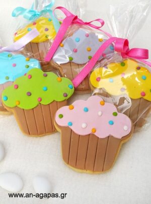 Μπισκότο  cupcake  πουά 