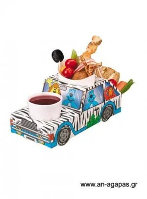 Χάρτινο  tray    φαγητού  με  θέμα  ζούγκλα 