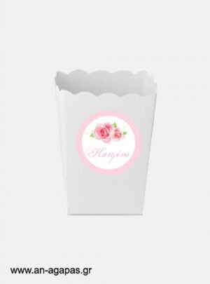 ΑΝ  ΑΓΑΠΑΣ  –  Round  stickers  Garden  Roses 