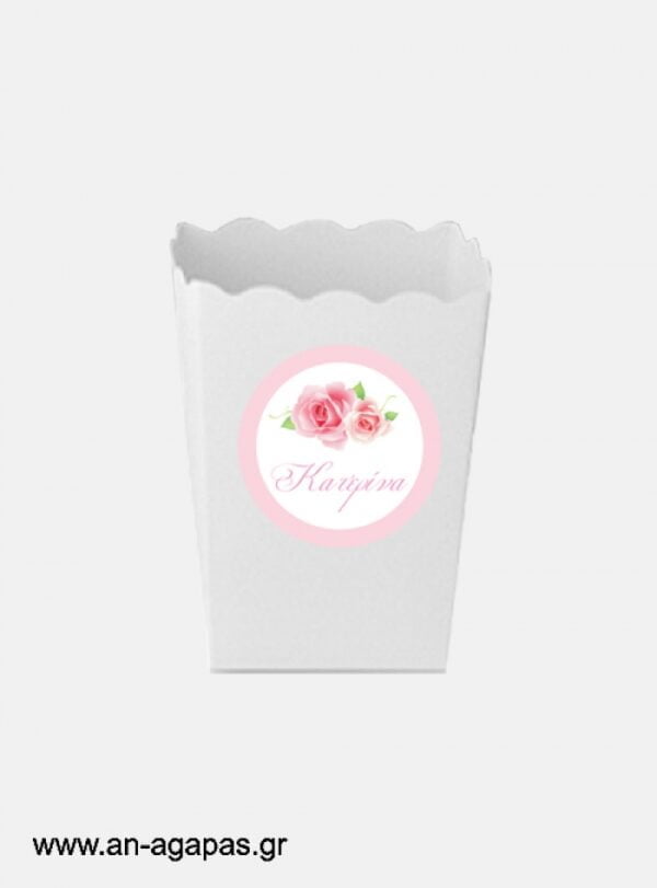 ΑΝ  ΑΓΑΠΑΣ  –  Round  stickers  Garden  Roses