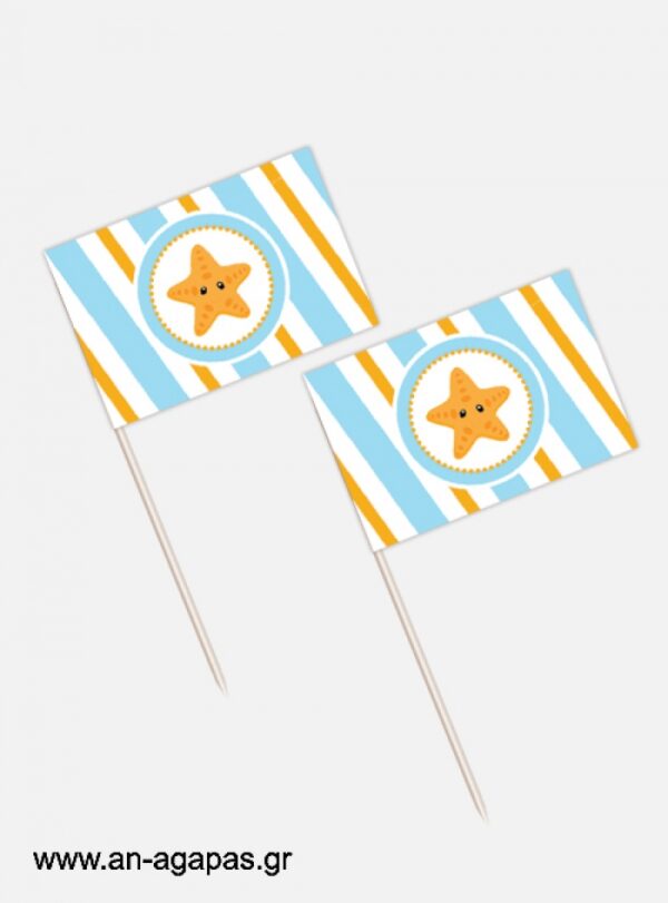 ΑΝ  ΑΓΑΠΑΣ  –  Toothpick  flags  Under  the  Sea