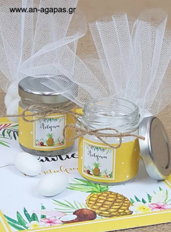 Μπομπονιέρα  Αρωματικό  Κερί  65ml  Tropical  PIneapple