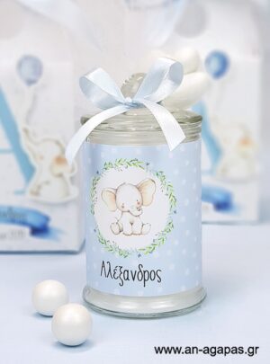 Μπομπονιέρα  Αρωματικό  Κερί  Cute  Boy  Elephant 