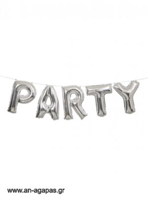  "Μπαλόνι  Ασημί  "Party"" 