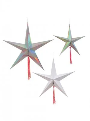 Διακοσμητικά  Αστέρια,  3τμχ 
