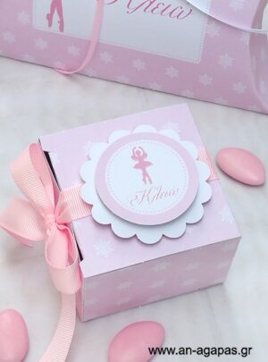 Μπομπονιέρα  Βάπτισης  3D  Κουτάκι  Ballet  Princess