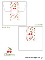 Προσκλητήριο Βάπτισης Cherries