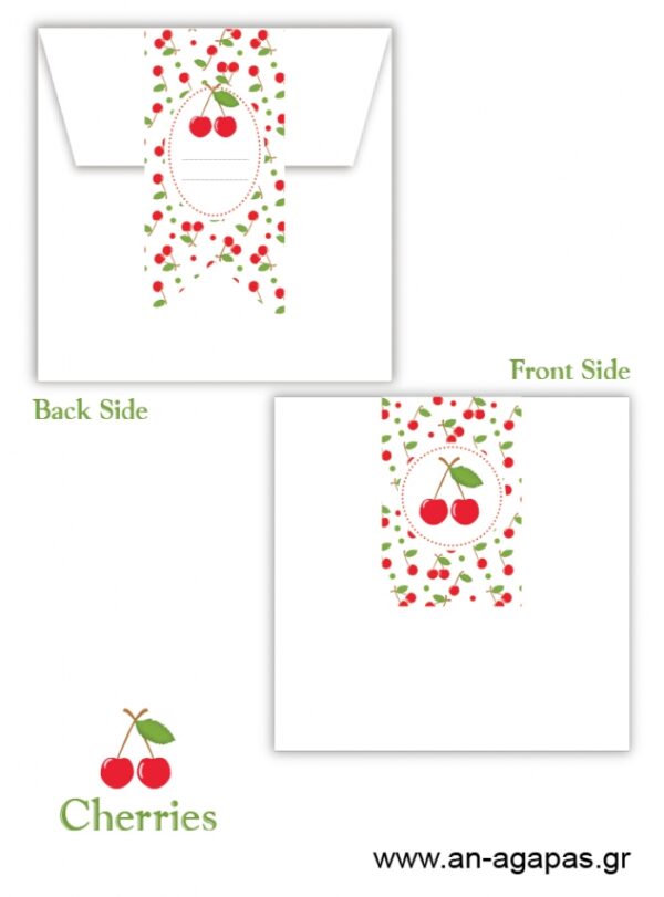 Προσκλητήριο Βάπτισης Cherries