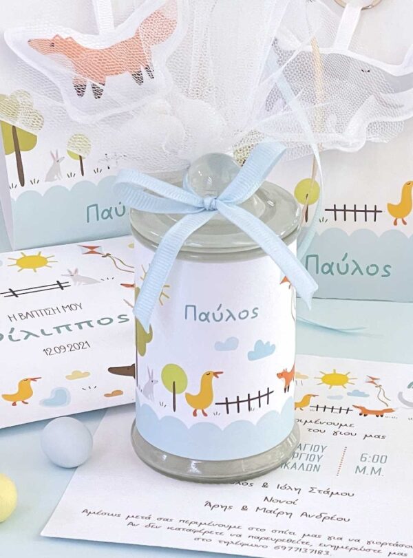 Μπομπονιέρα Βάπτισης Αρωματικό Κερί Country Life