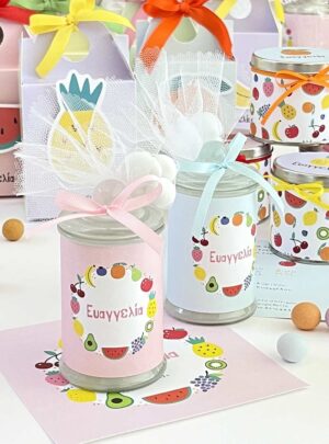 Μπομπονιέρα Βάπτισης Αρωματικό Κερί Fruits 