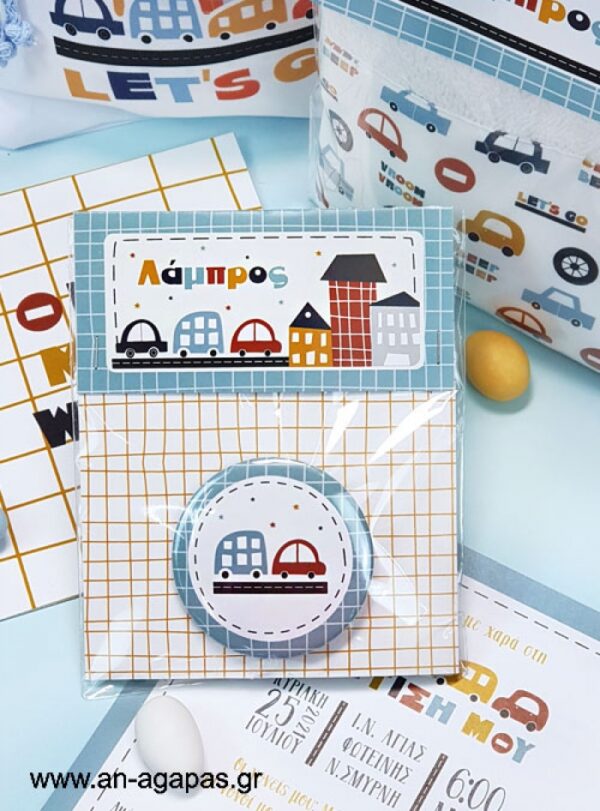 Μπομπονιέρα Βάπτισης Κονκάρδα City Cars