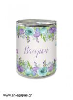 Μπομπονιέρα Βάπτισης Κουμπαράς Purple Blossom