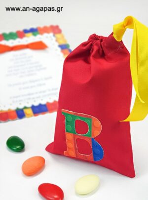 "Μπομπονιέρα  Βάπτισης  Μονόγραμμα  Lego  Toys"
