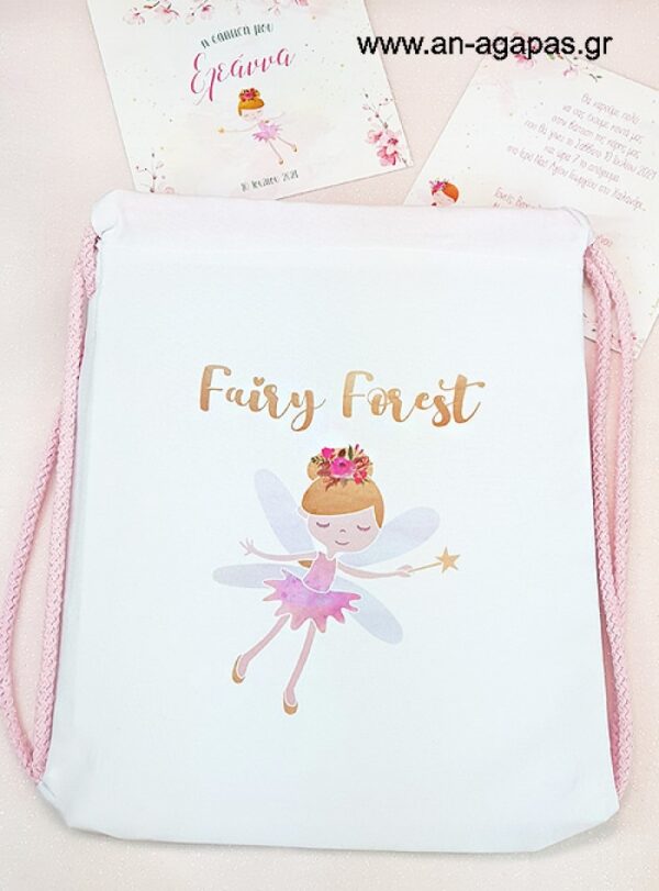Μπομπονιέρα Βάπτισης Σακίδιο Blossom Fairies