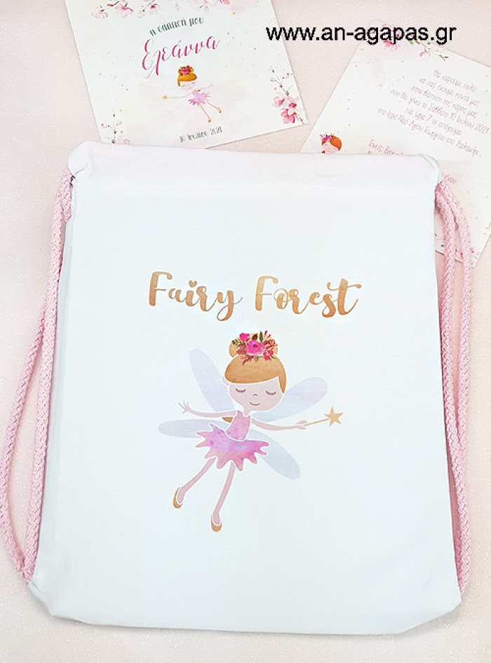 Μπομπονιέρα Βάπτισης Σακίδιο Blossom Fairies