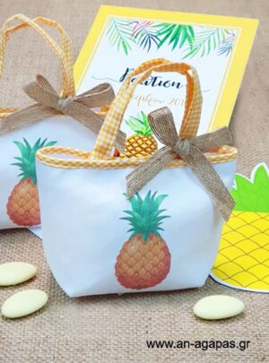 Μπομπονιέρα  Βάπτισης  Τσαντάκι  Tropical  Fruit