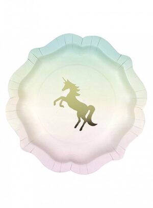 Πιάτο  Γλυκού  Pastel  Unicorn  (12τμχ) 