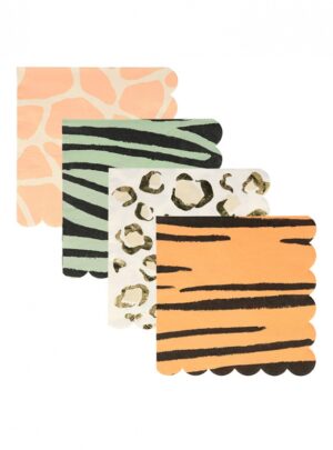 Χαρτοπετσέτα  Γλυκού  Safari  Animal  Print  (16τμχ) 