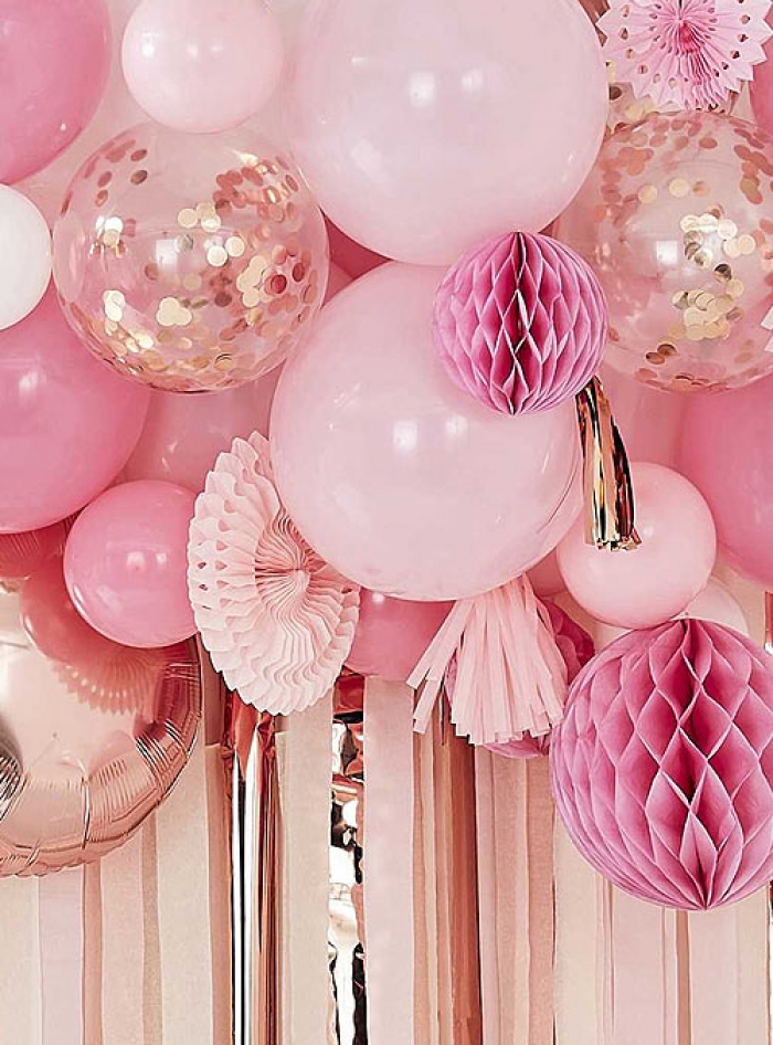 Διακόσμησης-Μπαλόνια-Honeycombs-Fans-Ροζ.jpg